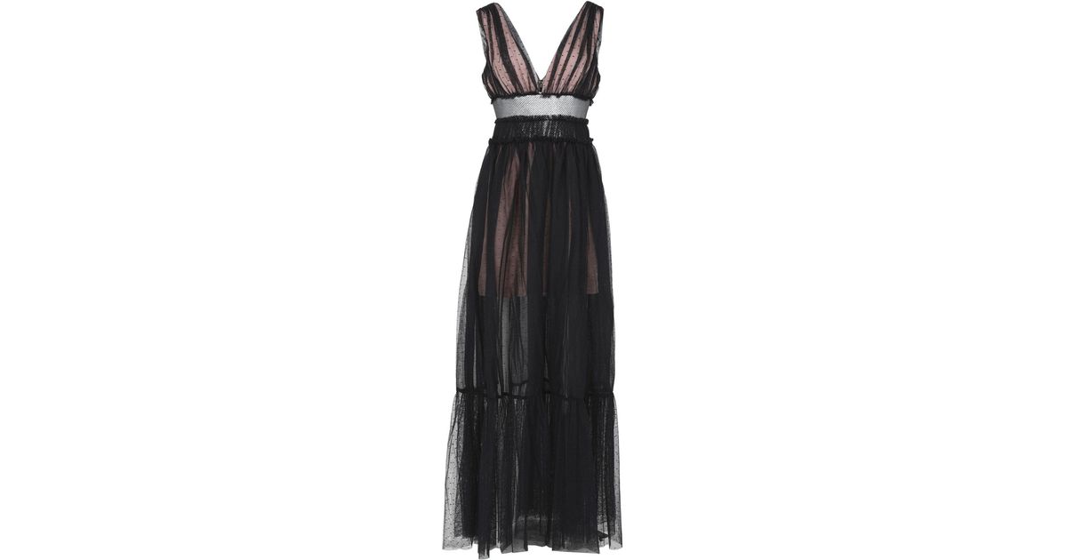 True Decadence Tulle Long Dress in Black - Lyst