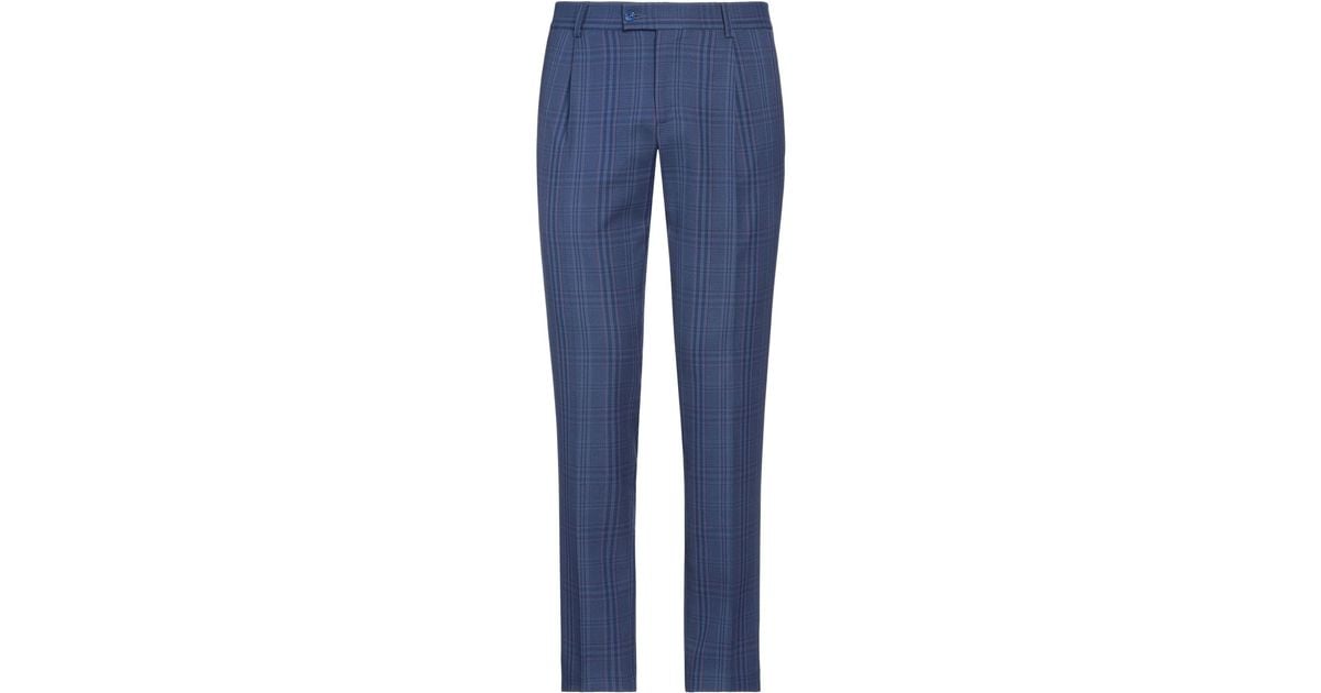 Grey Daniele Alessandrini Synthetic Trouser in Blue for Men | Lyst