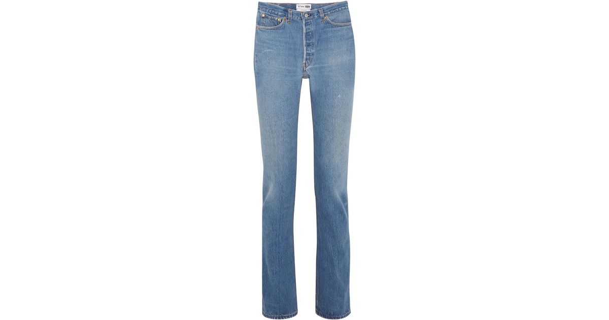RE/DONE with LEVI'S Denim Pants in Blue - Lyst
