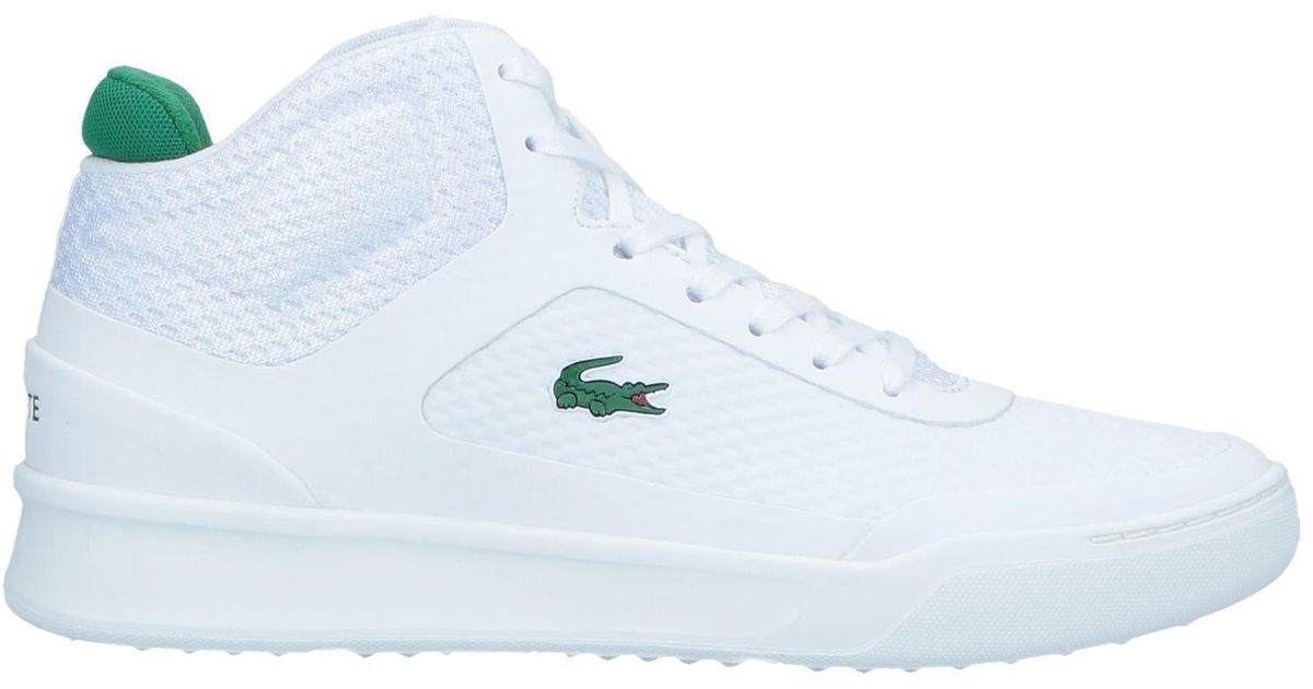 Lacoste Rubber High-tops & Sneakers in White for Men | Lyst