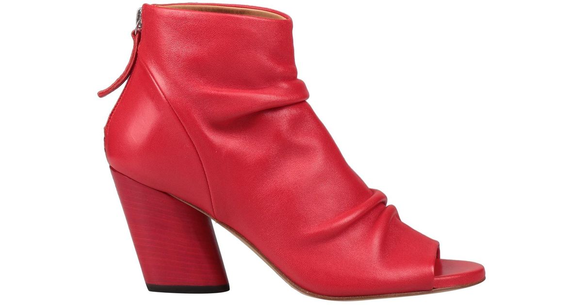 Halmanera Ankle Boots in Red | Lyst Australia