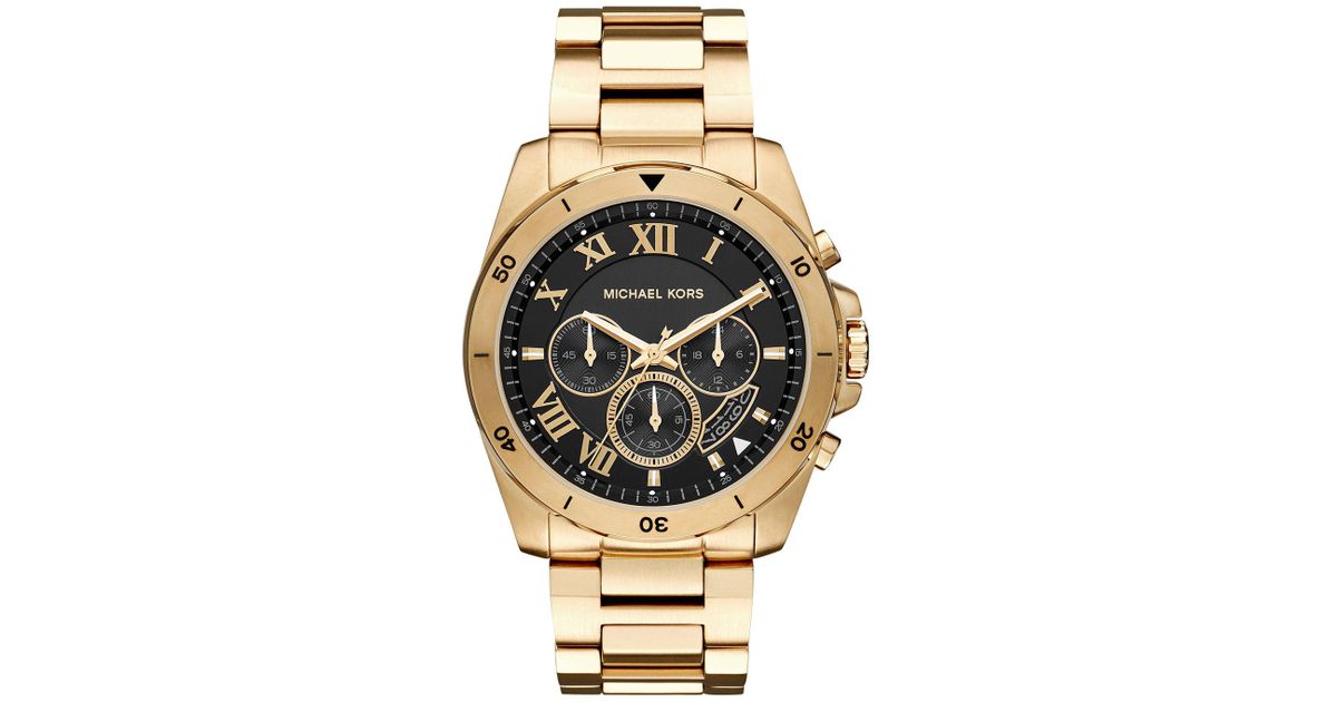 Michael Kors Wrist Watch in Gold (Metallic) for Men - Lyst