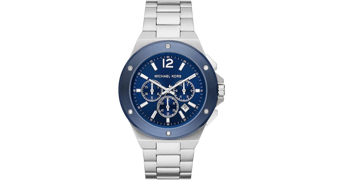 Michael Kors Wrist Watch in Blue for Men | Lyst