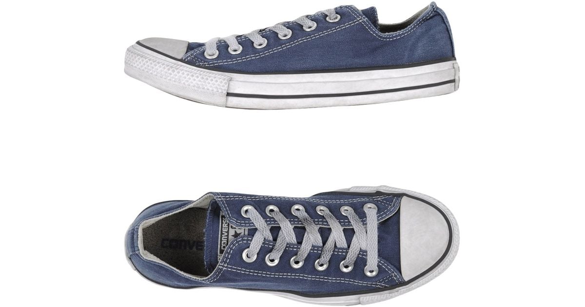 converse blue low cut