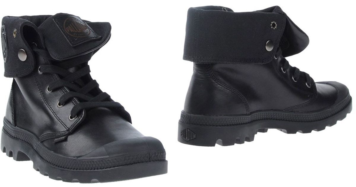 palladium black casual boots