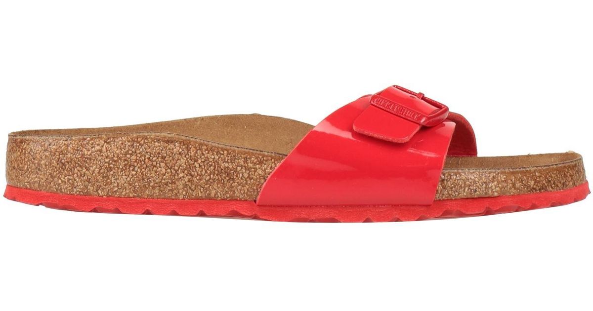 Birkenstock Sandals in Red | Lyst