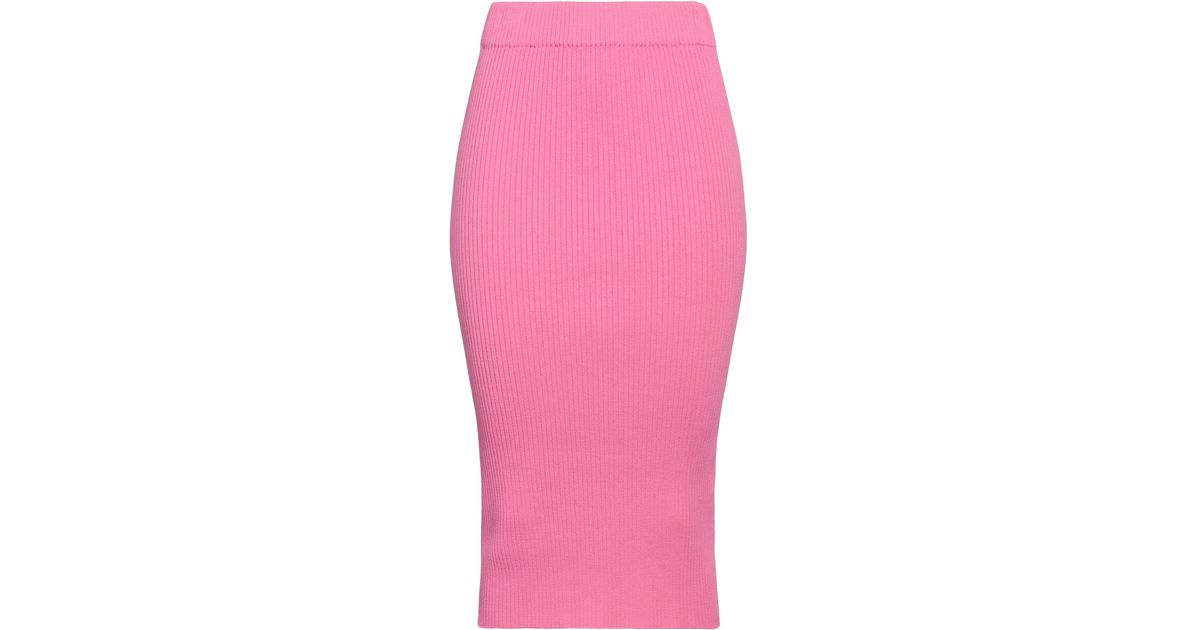 Erika Cavallini Semi Couture Midi Skirt in Pink | Lyst