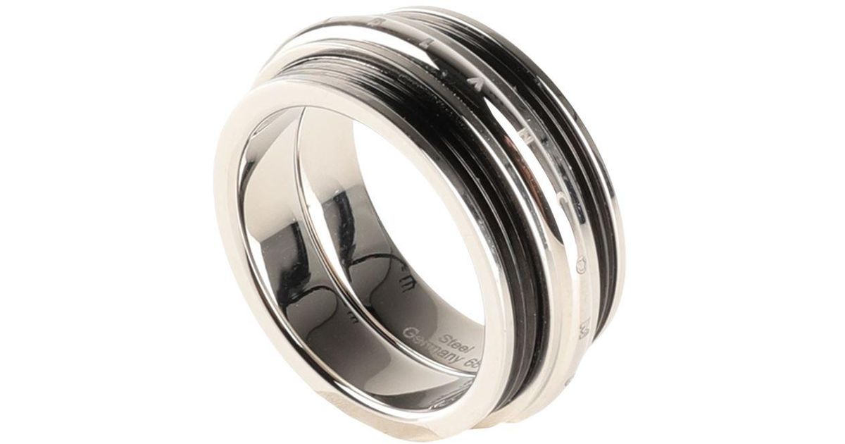 Original Montblanc Drip Ring made of brushed stainless steel made in Germany! 