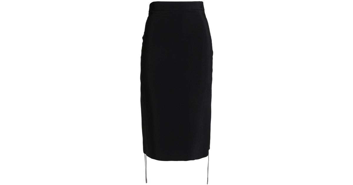 Antonio Berardi Synthetic 3/4 Length Skirt in Black - Lyst