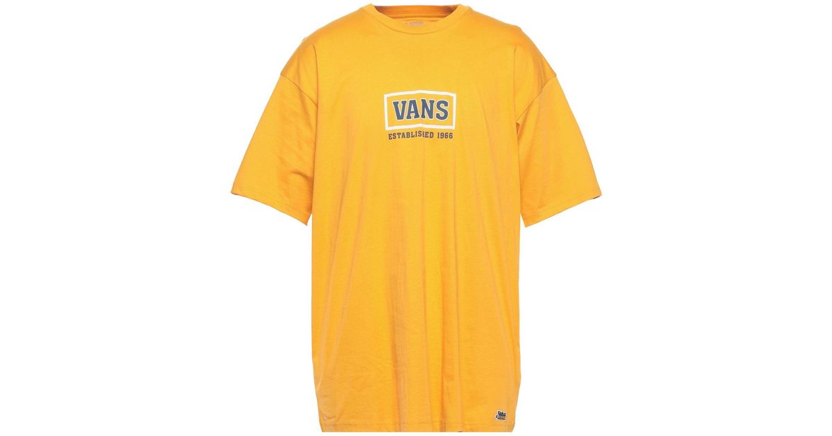 Vans Cotton T-shirt in Orange for Men 