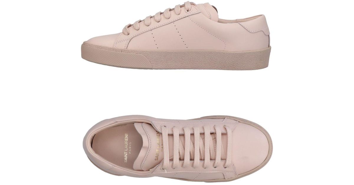 pink saint laurent sneakers