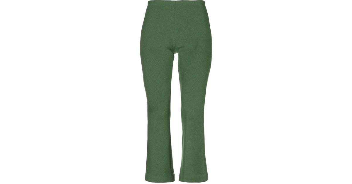 Siyu Wool Casual Pants in Green - Lyst