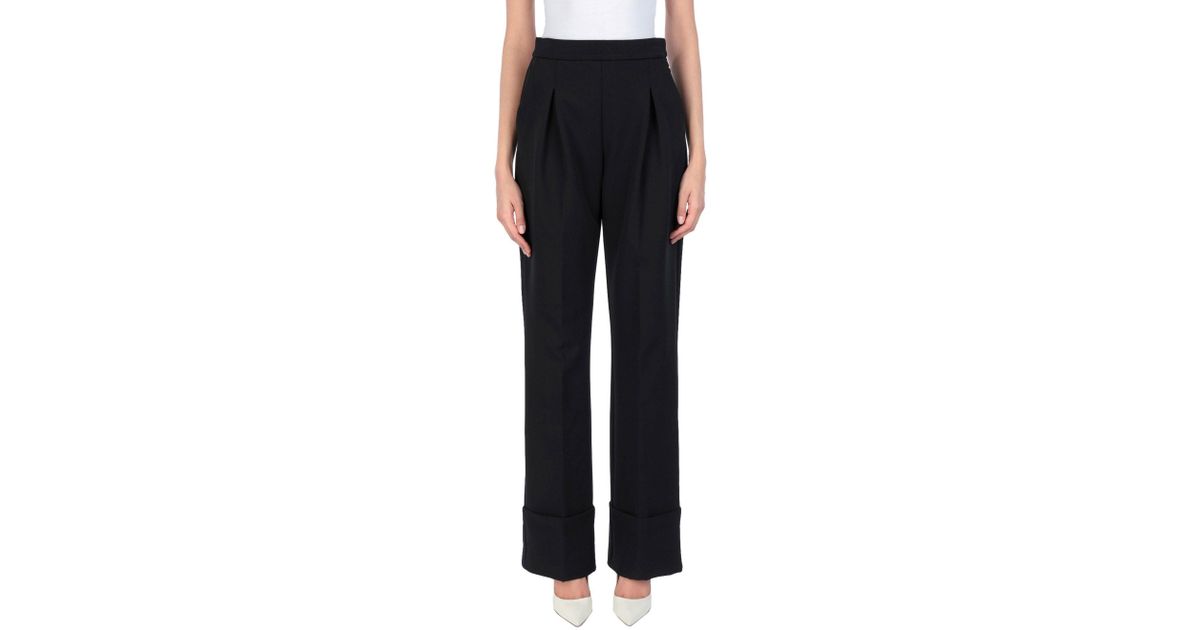 Pinko Synthetic Casual Pants in Black - Lyst