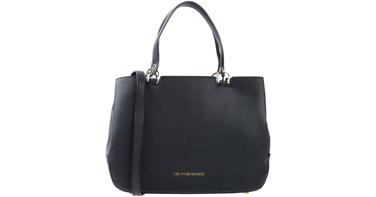 Tru Trussardi Leather Handbag in Black - Lyst