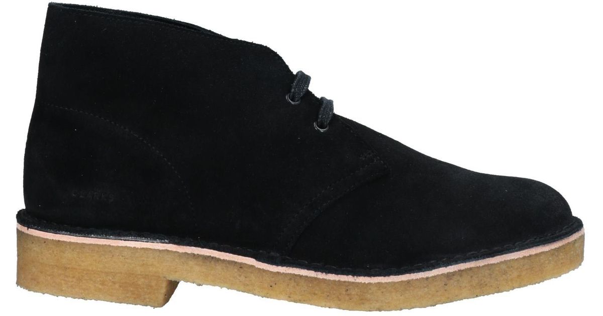 Clarks Suede Ankle Boots in Black for Men | Lyst UK