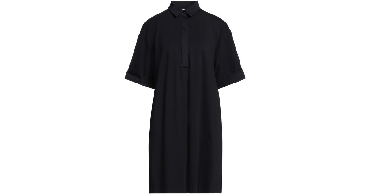 Alpha Studio Mini Dress in Black | Lyst