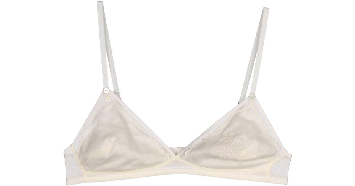DSquared² Tulle Bra in Ivory (Natural) - Lyst