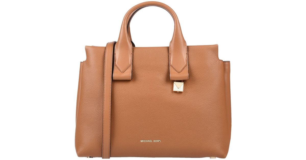 MICHAEL Michael Kors Leather Handbag in Camel (Brown) - Lyst
