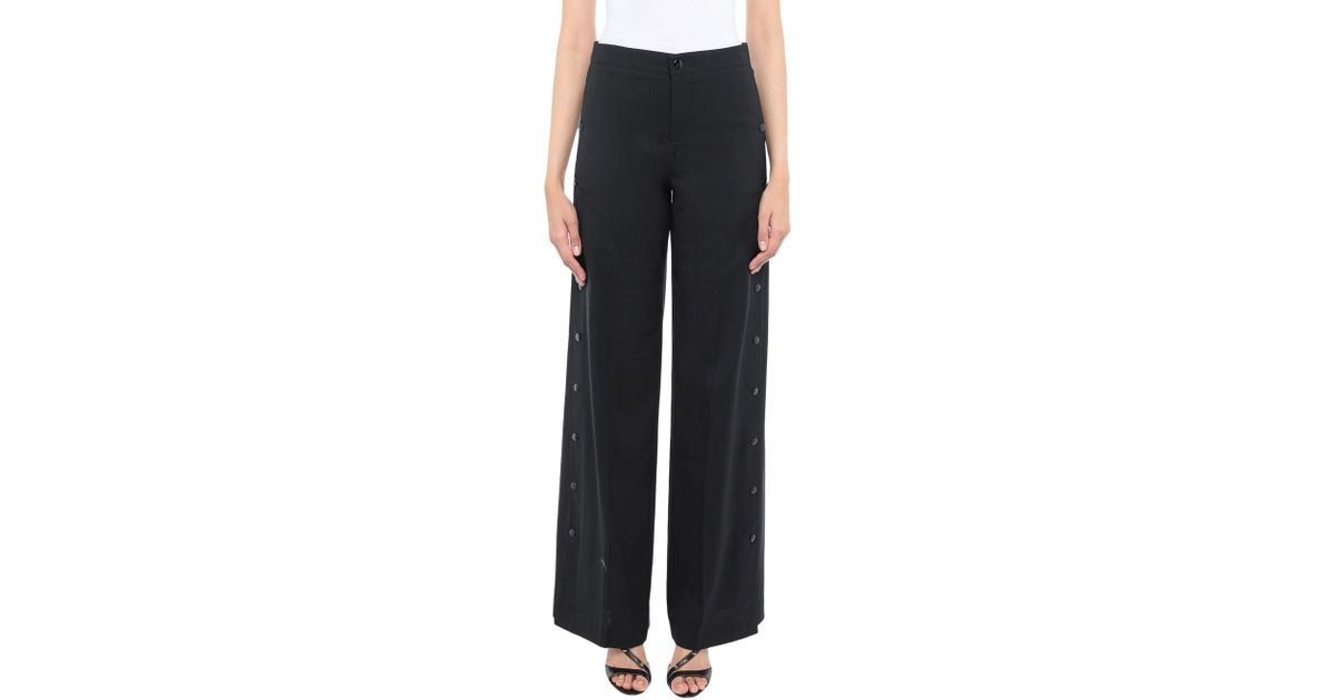 RED Valentino Wool Casual Trouser in Black - Lyst