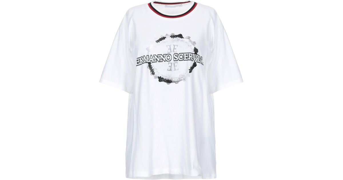 Ermanno Scervino T-shirt in White - Lyst