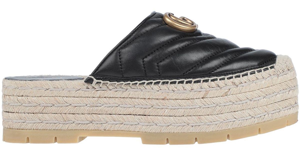 gucci pilar platform espadrille mule