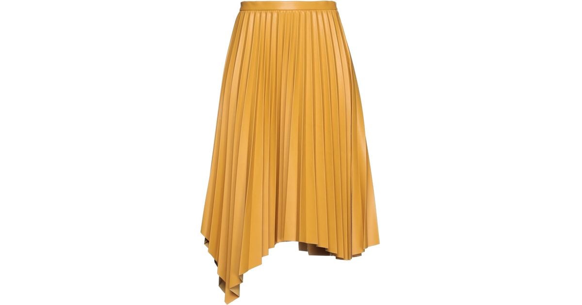 Liviana Conti Midi Skirt in Yellow | Lyst