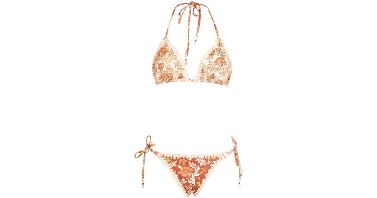 Zimmermann Bikini in White Lyst