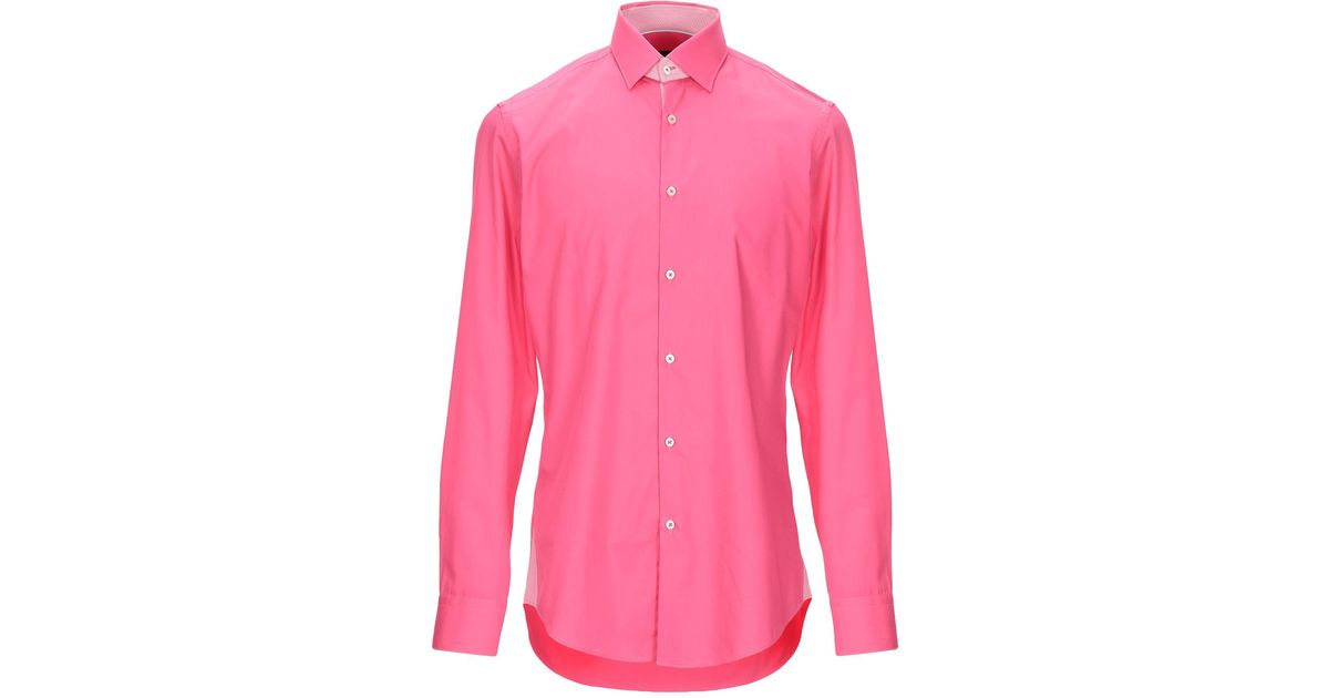 men's fuchsia shirt