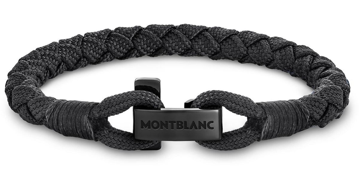 Montblanc M Logo Bracelet Black - Luxury Bracelets – Montblanc® US