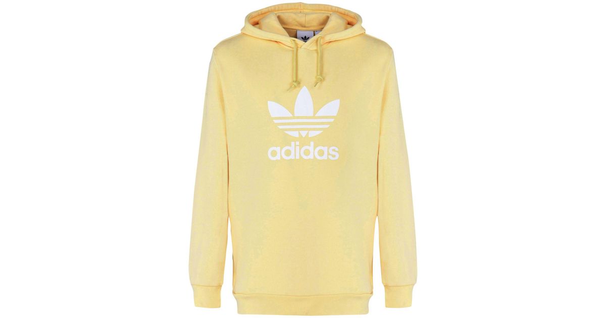 pale yellow adidas hoodie