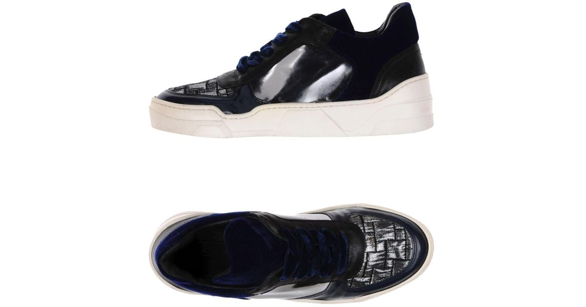  Tipe E Tacchi Velvet Low tops Sneakers in Dark Blue 