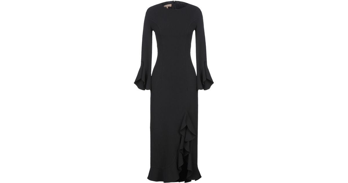 Michael Kors Wool Short Dress in Black - Lyst