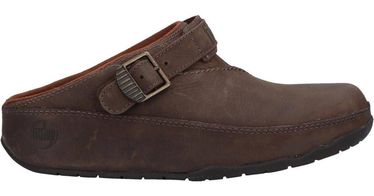 Fitflop Rubber Mules in Dark Brown (Brown) for Men Lyst