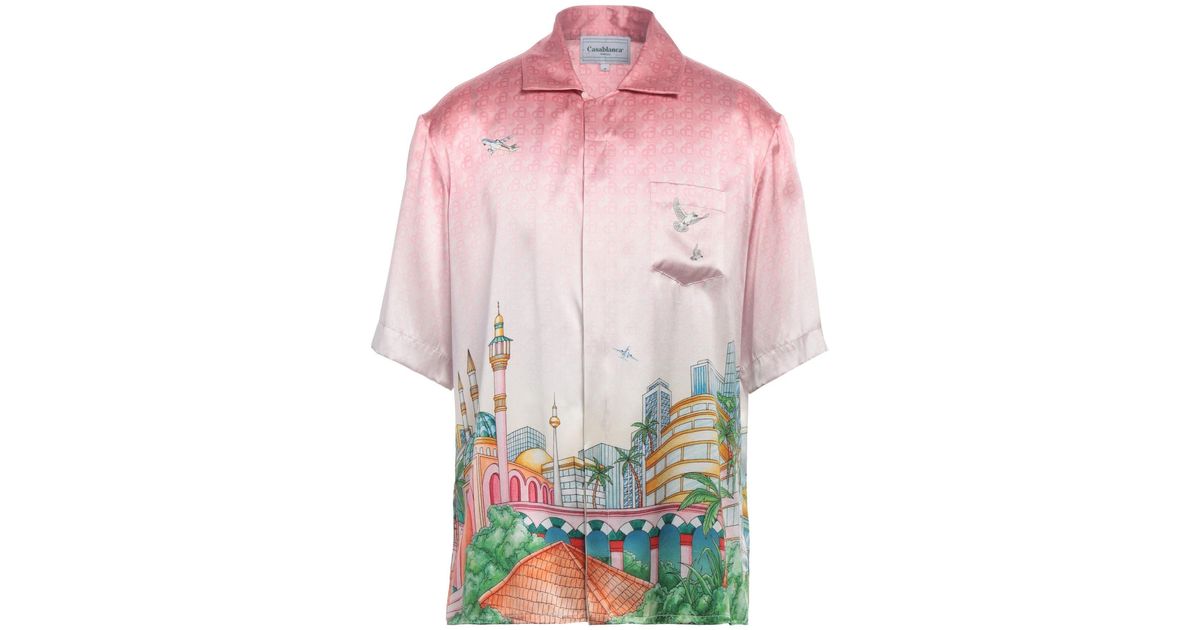 Casablanca lake view silk shirt 半袖シャツ Casablanca lake view silk shirt 半袖シャツ