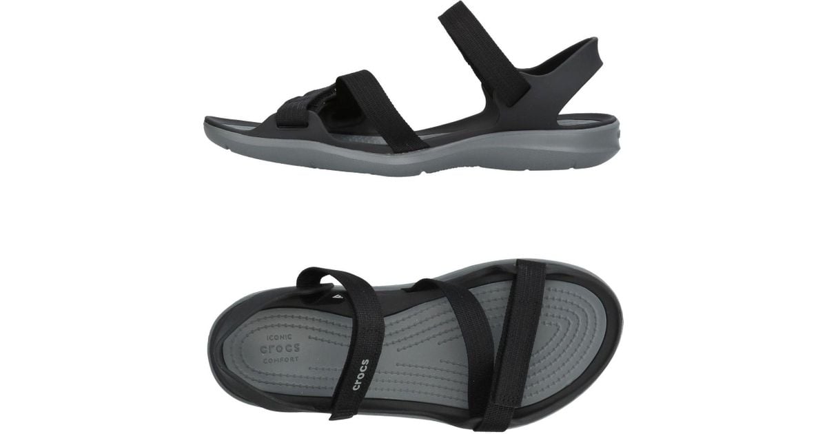 crocs black sandals