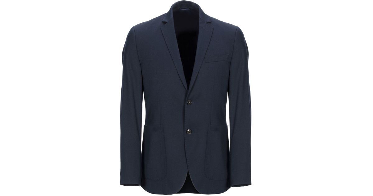 AT.P.CO Synthetic Suit Jacket in Dark Blue (Blue) for Men - Lyst
