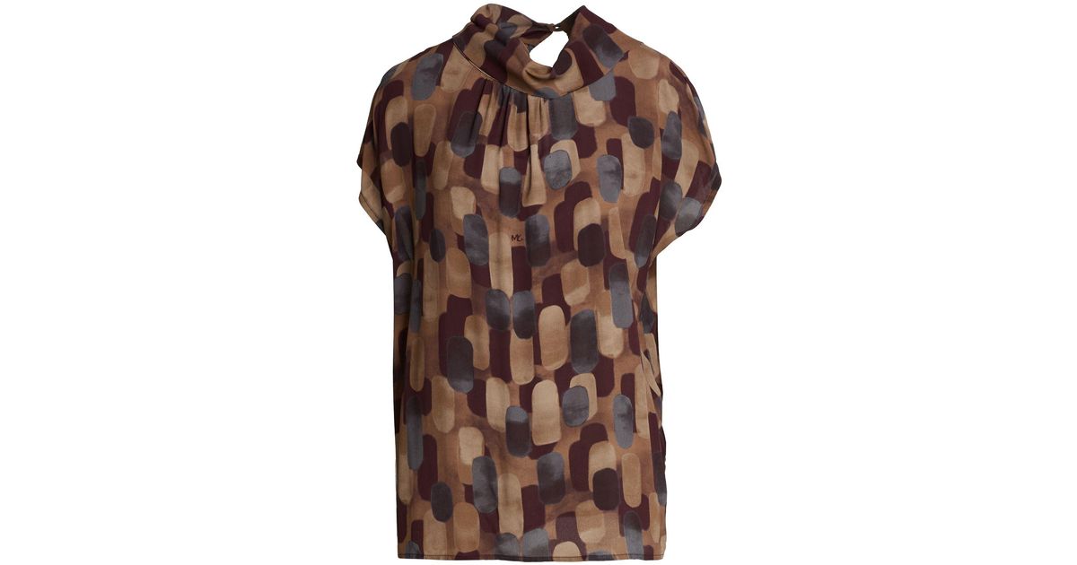 Manilla Colore Manila Grace Top in Brown | Lyst