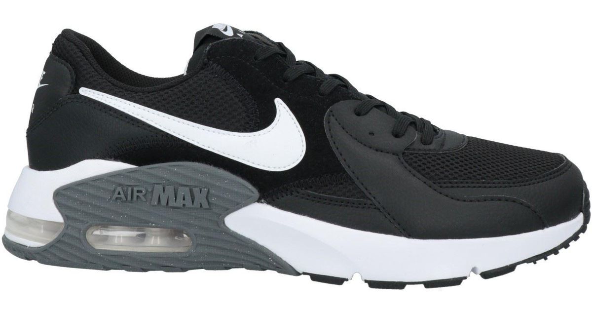 black nike leather trainers