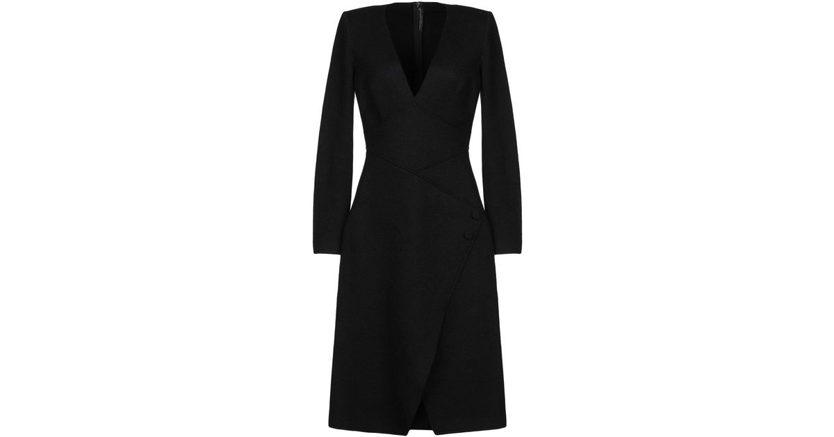 Ermanno Scervino Knee-length Dress in Black - Lyst