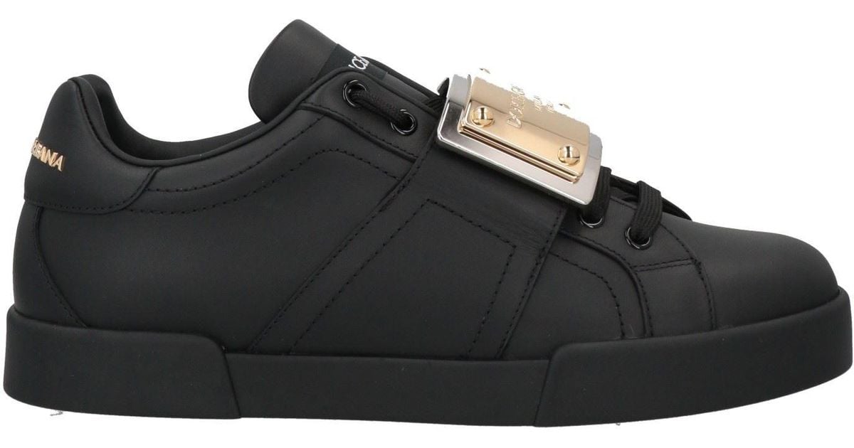 men's black dolce and gabbana trainers