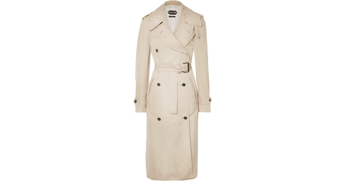 Tom Ford Overcoat in Beige (Natural) - Lyst