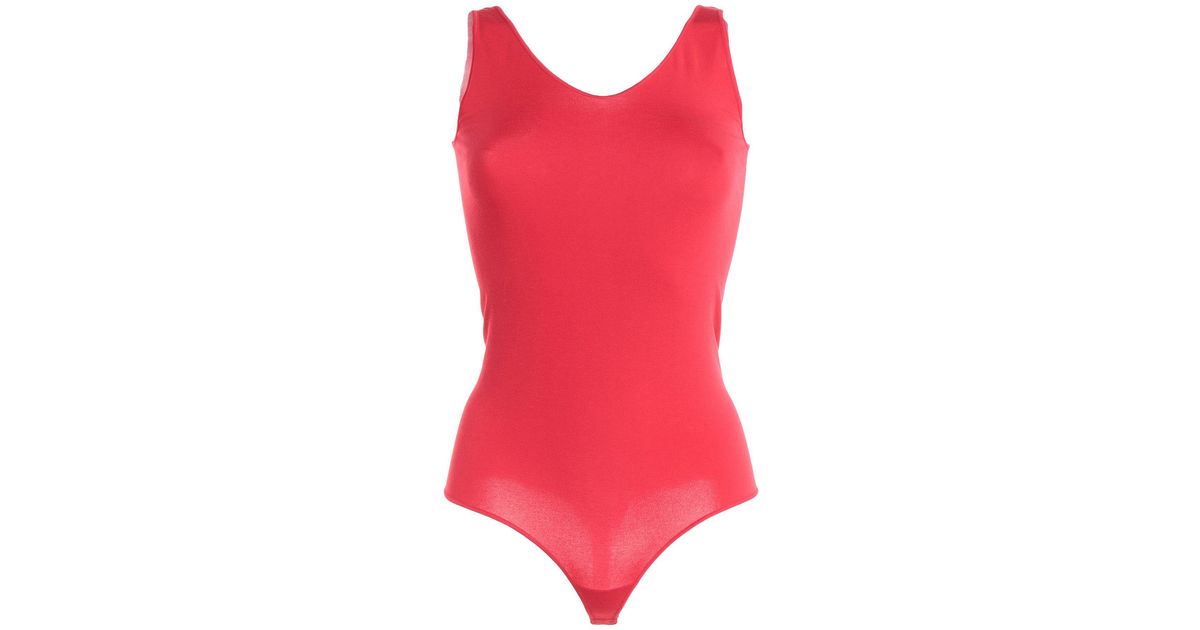 Wolford Bodysuit in Red - Lyst