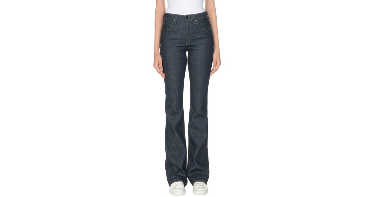 alexander wang blue and black denim cargo jeans