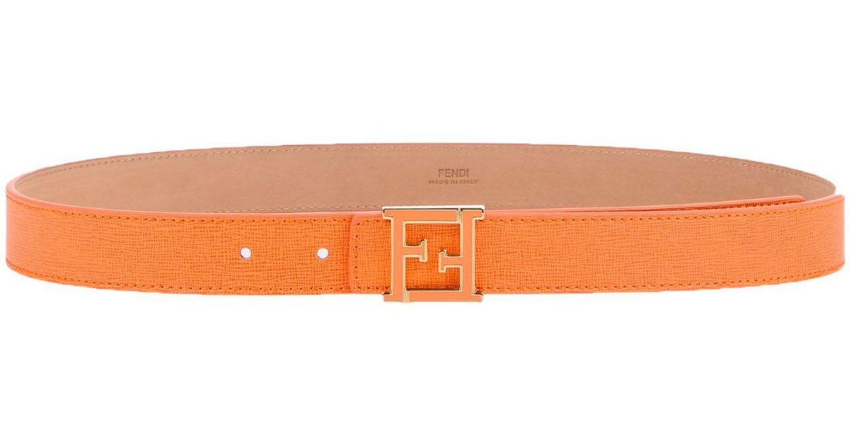 orange fendi belt