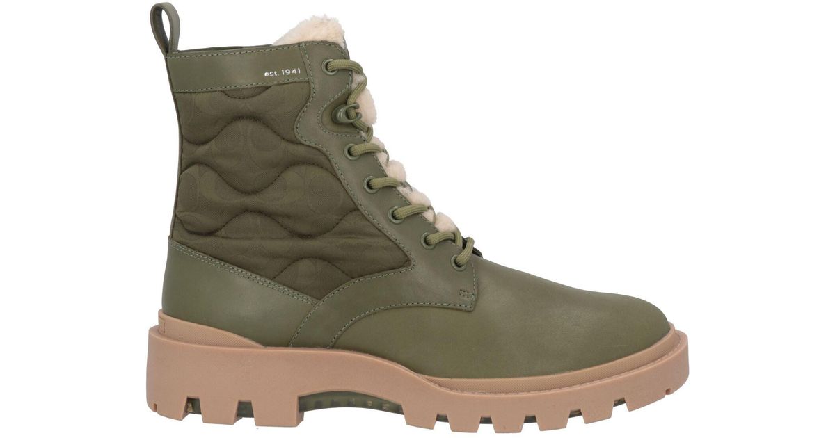 Army green ankle boots best sale