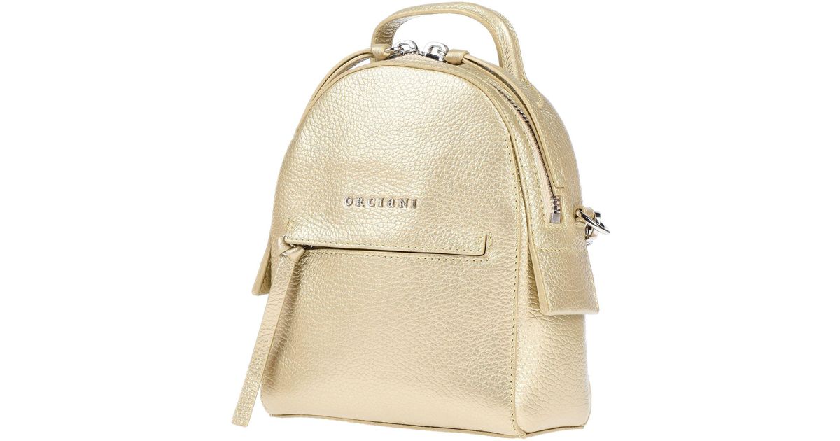 Orciani Leather Backpacks & Bum Bags in Platinum (Natural) - Lyst