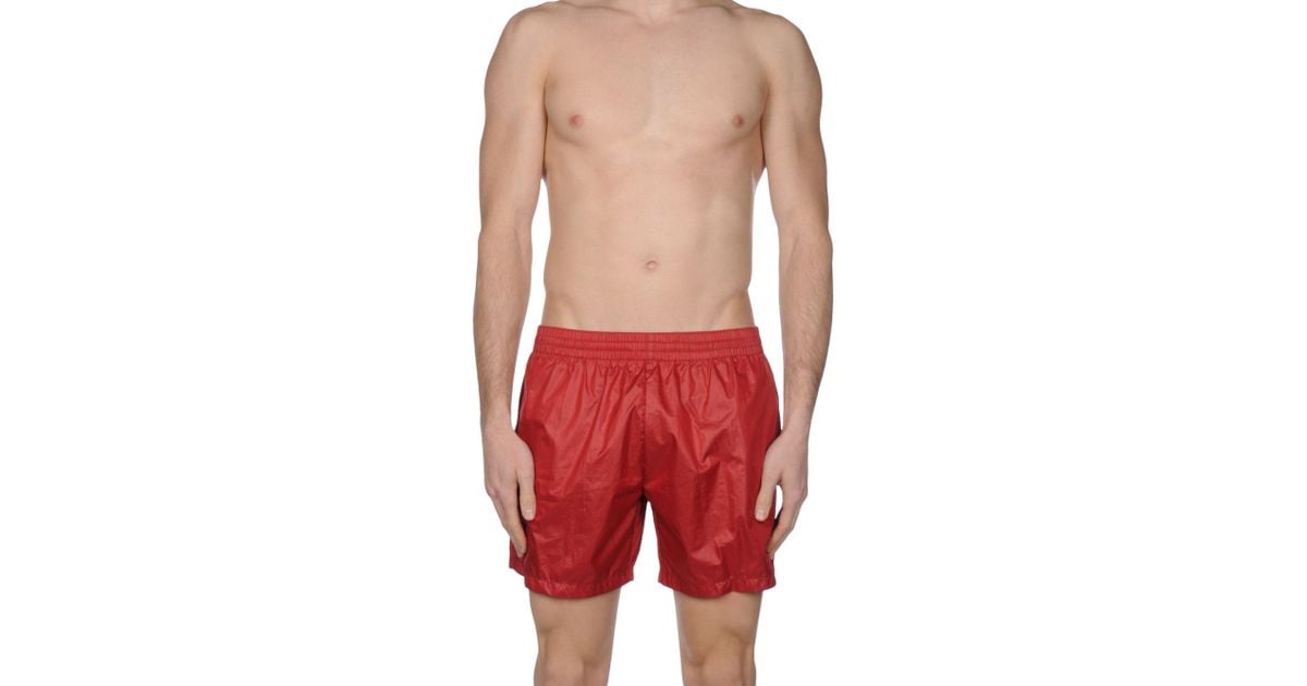 Dior Swimming Trunks in Red for Men Lyst