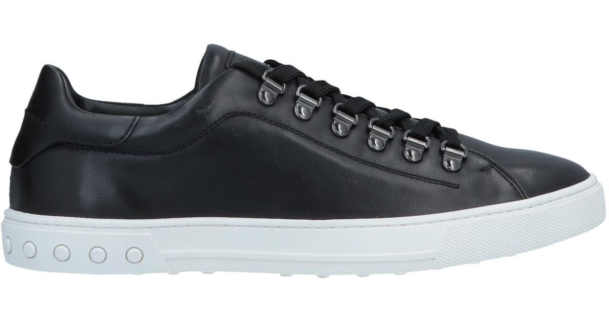 Tod's Leather Low-tops & Sneakers in Black for Men - Lyst