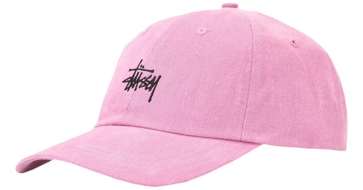 stussy pink beanie