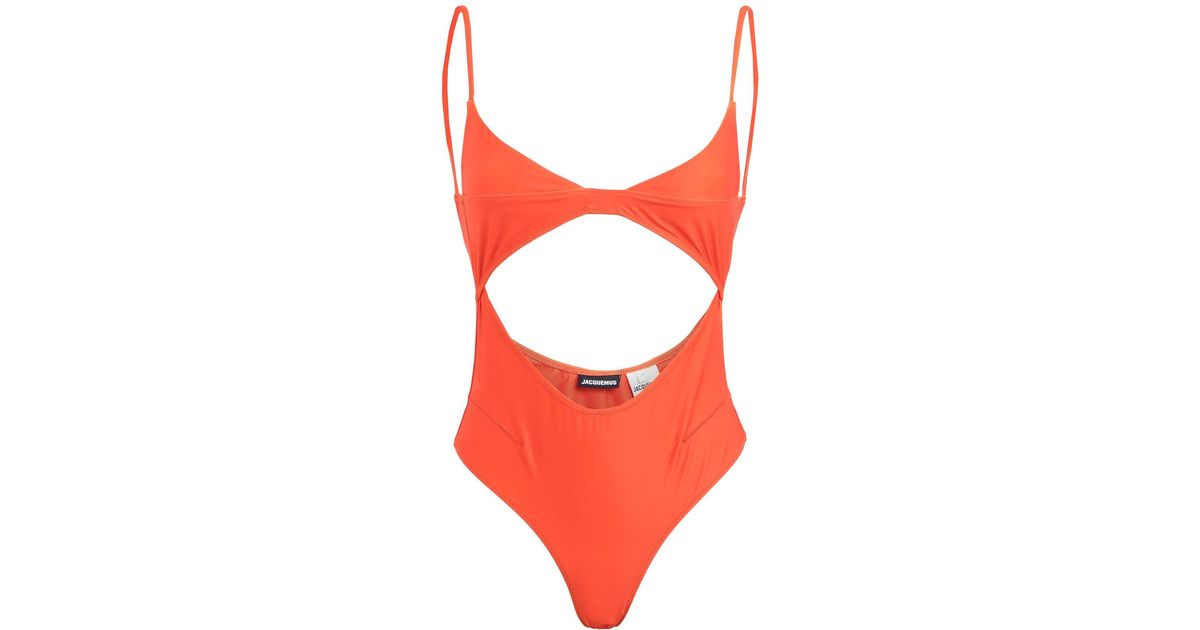 Jacquemus One-piece Swimsuit in Orange | Lyst